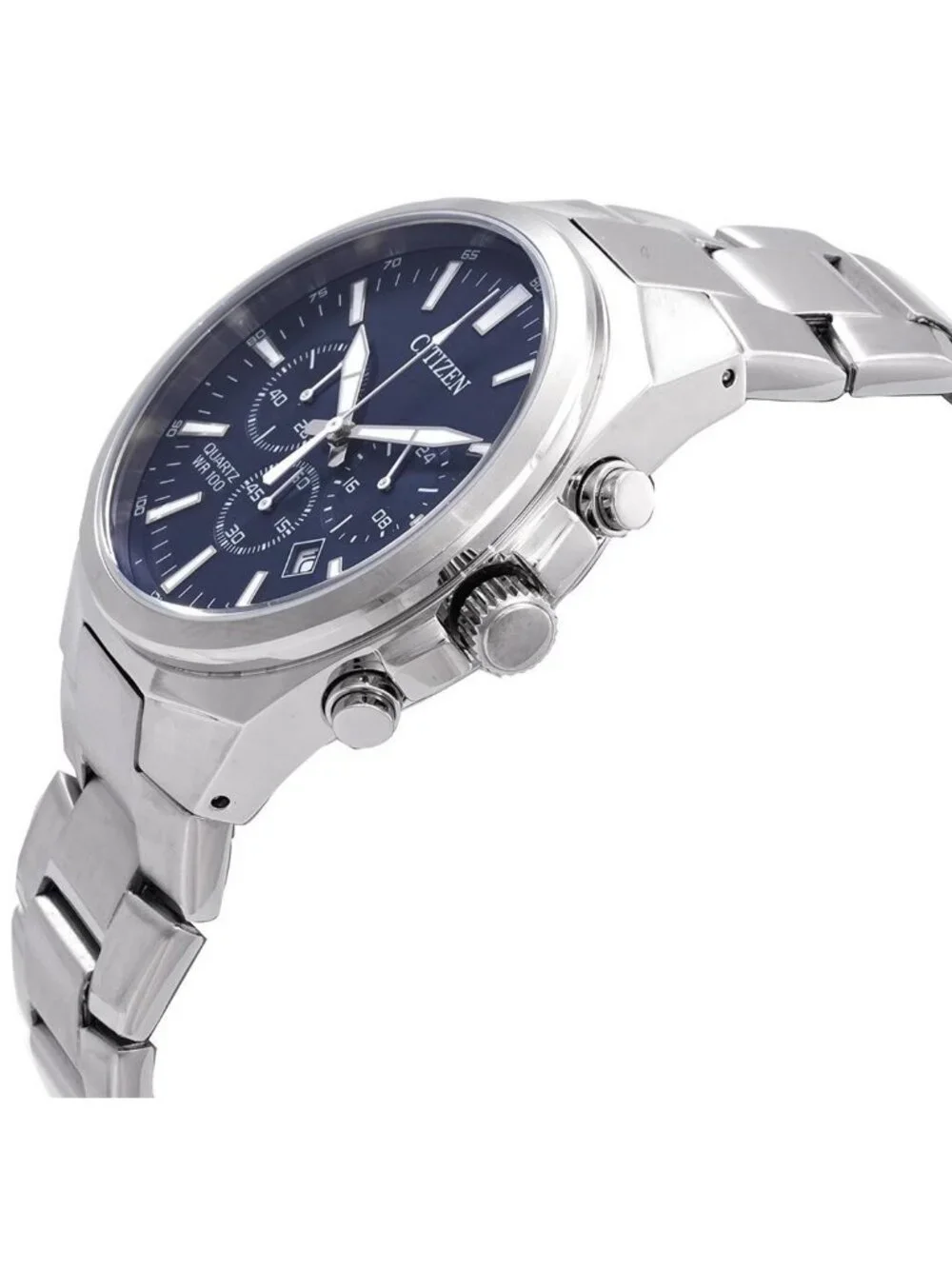 NWT Citizen Chronograph Quartz Blue Dial Men's Watch